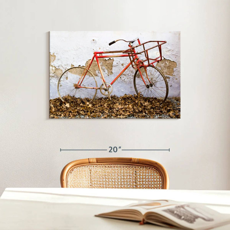 Mehar Rusty Bicycle, 16" H x 24" W