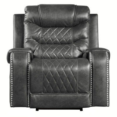 Natilynn Faux Leather Power Recliner