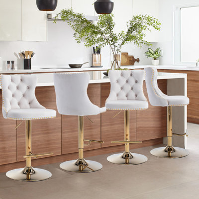 360°Swivel Adjustable Counter Height Bar Stools