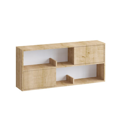 Modern Console Table, Oak Color, 47.2 x 19.7 x 8.7 inches | 100% Melamine Coated Particle Board, Thickness: 0.7 inches | Scandinavian Design, Stylish & Functional for Home Entryway or Living Room