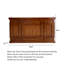 Bureau de réception vintage en placage de frêne de Mandchourie pour hall d'entrée de bureau