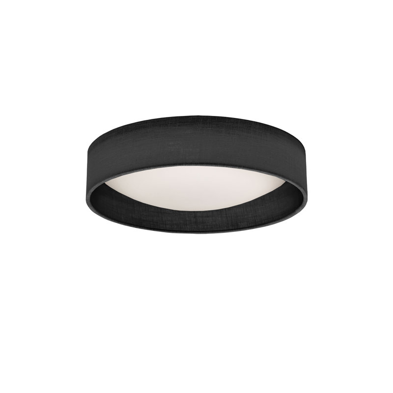 Grijalva LED Flush Mount, 3" H x 11" W x 11" D, Black/Gold