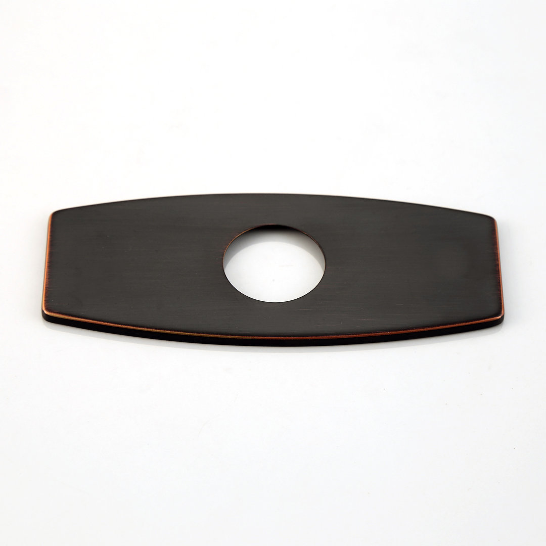 Bathroom Vessel Vanity Sink Faucet 4" Hole Cover Deck Plate Escutcheon Luxier 