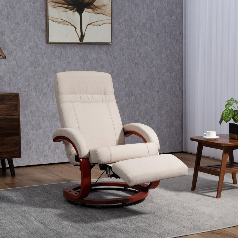 Plucinik Upholstered Recliner, Beige