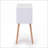 Modern 2-Drawer Nightstand with Solid Pine Legs, White Walnut