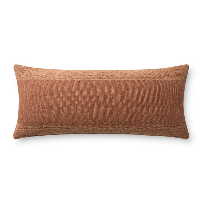 Leanne Ford x Loloi Medlock Decorative Pillow, Pillow Cover Only - No Insert, Orange
