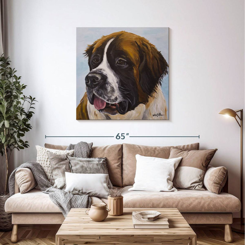 Crowle Saint Bernard, H 39 po x l 39 po