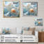 Exquise perle blanche avec motifs argentés I - impression sur toile de paysage abstrait-688907656-688907660