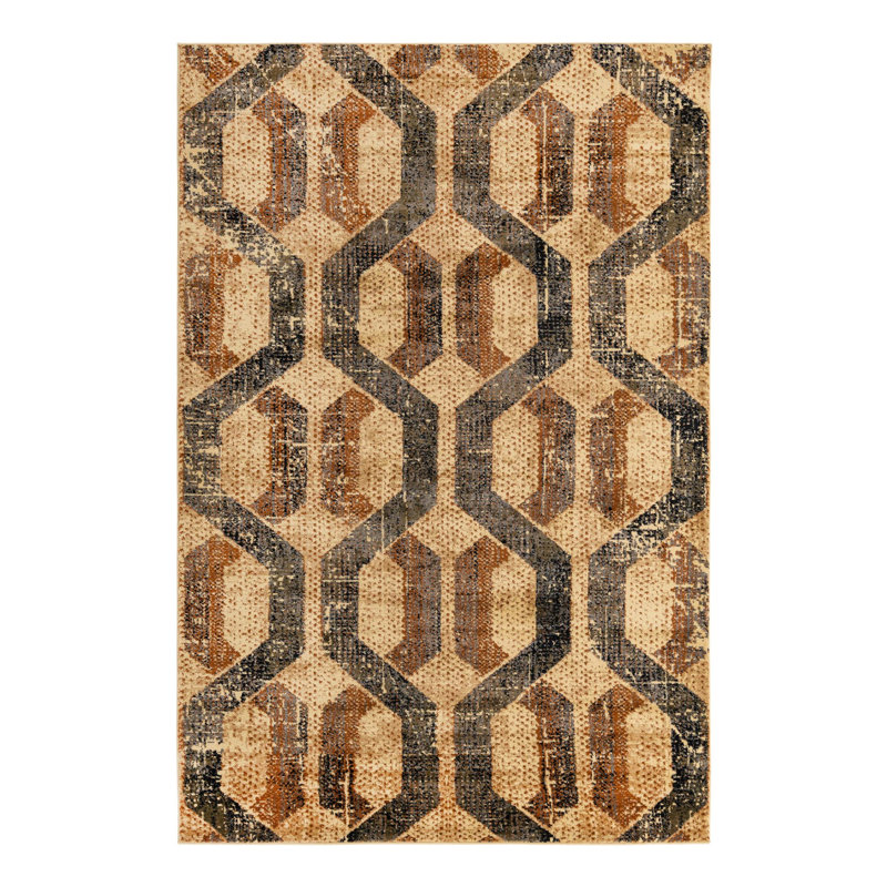 Brennin Geometric Indoor Rug, Rectangle 6' x 9'