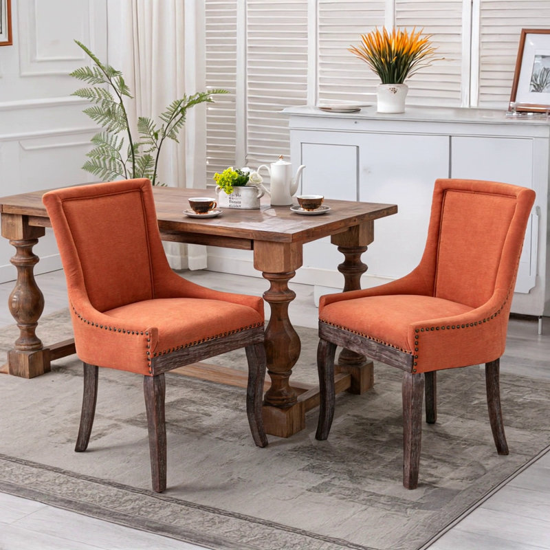 Chaise Ultra, Tissu orange