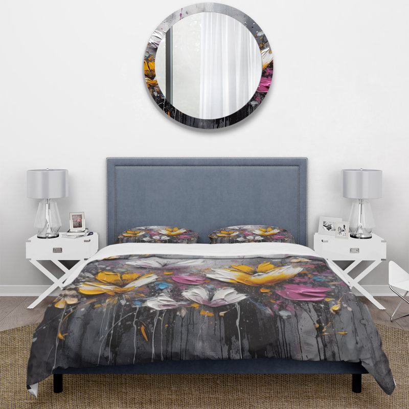 Ensemble de housse de couette Flowers and Butterflies I BeddingMicrofiber / Polyester