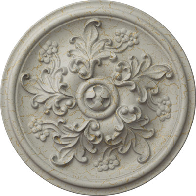 Médaillon de plafond Endurathane Katheryn, DO 14 1/2 po x P 2 3/4 po (convient aux auvents jusqu'à 2 1/8 po)