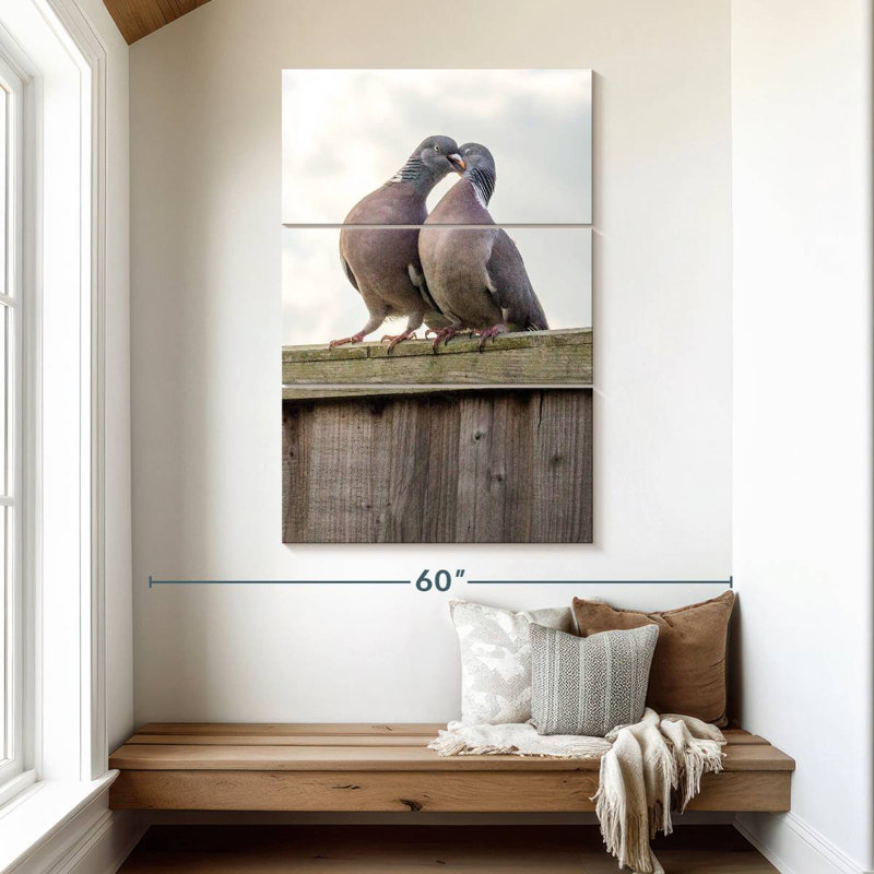 Cour de Brampt Pigeon, H 50 po x l 32 po