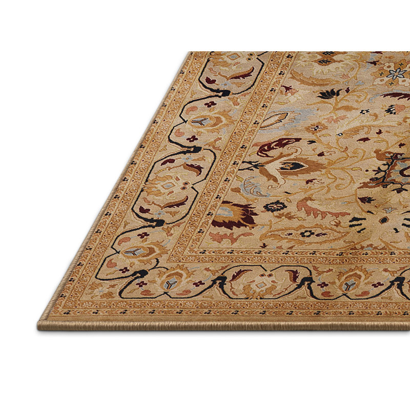 Tapis oriental brun / beige Halsey, Rectangle 4 pi x 6 pi