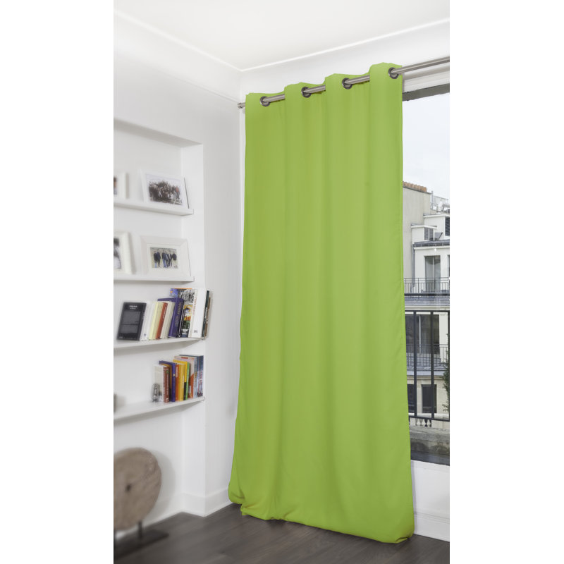 Rauseo Blackout Curtain Single Panel, Apple green