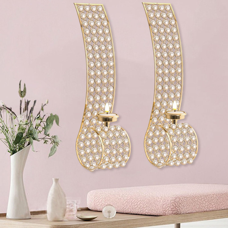 Golden Pearl Wall Candle Wall Lamp