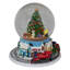 7" Christmas Tree Village Train Musical Snow Globe