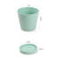 Ensemble de 4 pots de fleurs en céramique avec plateau de 5 pouces-1811178631