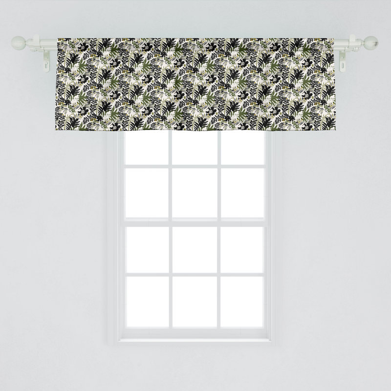 Charcoal Grey and Army Green Satin Valance Set
