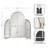 Amoli Metal Arched Tri-Fold Mirror