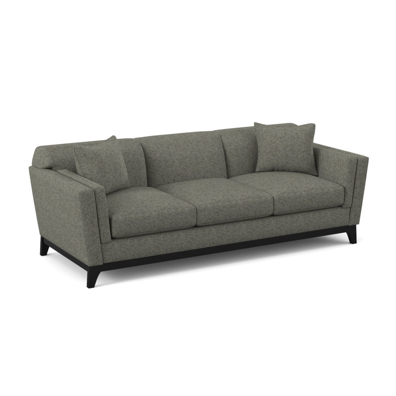Zabriel Upholstered 92'' Sofa, Vibe Ashen Chenille
