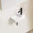 14.17 In. Wall-Mounted Small Rectangular Ceramic Bathroom Sink In Milk White