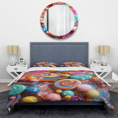 Colorful Sweet Pop Candy Elegance - Pop Art Duvet Cover Set