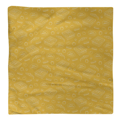 Serviette de coton à motif à pizza arrière