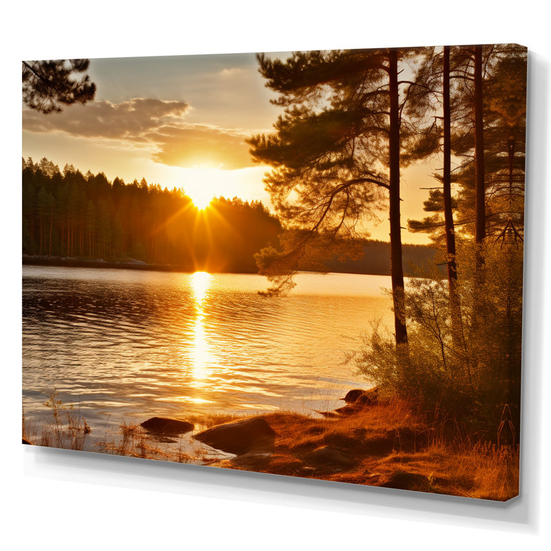 «Horizon's Embrace», reproduction sur toile, H 34 po x l 44 po x P 1,5 po, Toile tendue
