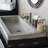 NativeStone Handcrafted Concrete 36" Trough Bathroom Sink-37742375-41081885