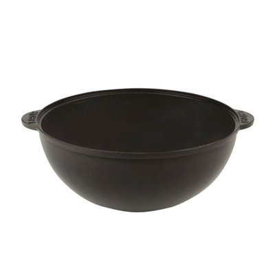 Rond de cuisson en fonte émaillée 6,5 pte / 12 po noir Lava