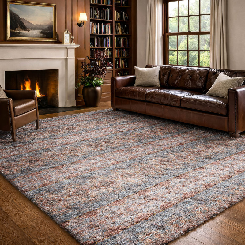 Tapis bohème de qualité supérieure lavable à la machine Dream Shag ADS615, Paprika, 9 pi x 12 pi