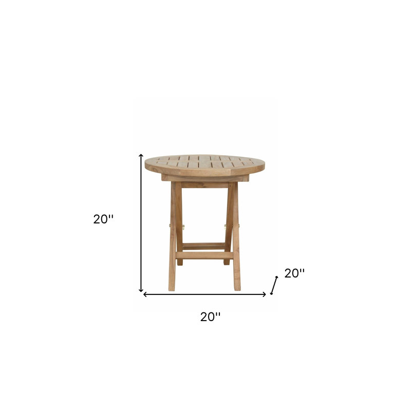 Table d'appoint d'extérieur pliante 20 po