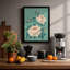 Peony Bloom Botanical - Framed Print-1248884304-1248884398