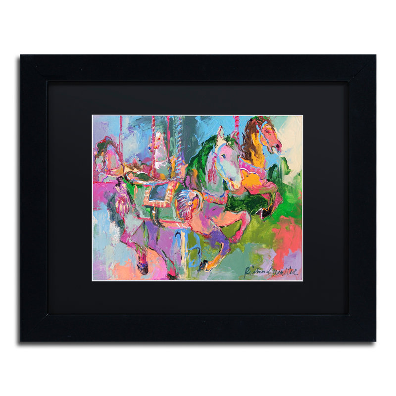 « artcar 3 », reproduction sur toile, H 11 po x l 14 po x P 0,5 po, Cadre noir, Noir