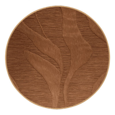 Machine Washable Abstract Brown Area Rug