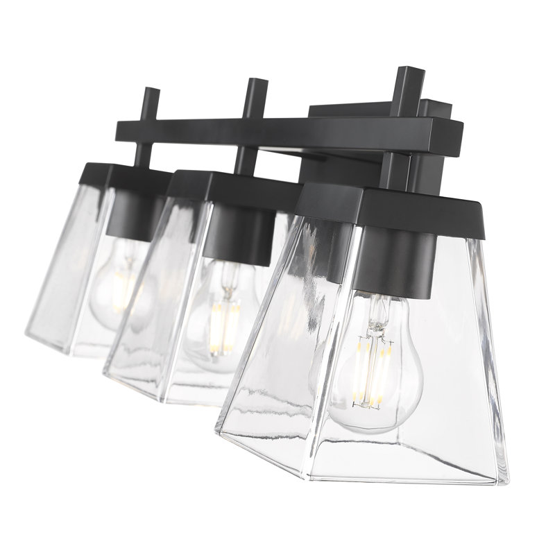 Azruddin 3 - Light Dimmable Vanity Light, Matte Black
