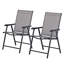 Ensemble de 2 chaises de patio pliantes