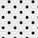 Metro 1" Hex Matte White with Black Dot 10-1/4" x 11-7/8" Porcelain Mosaic Tile