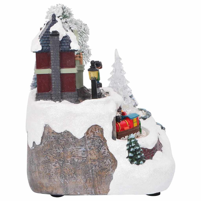 Vidaxl Christmas Tabletop Decor Multicolour 23.5 X 16 X 18.5 Cm Resin