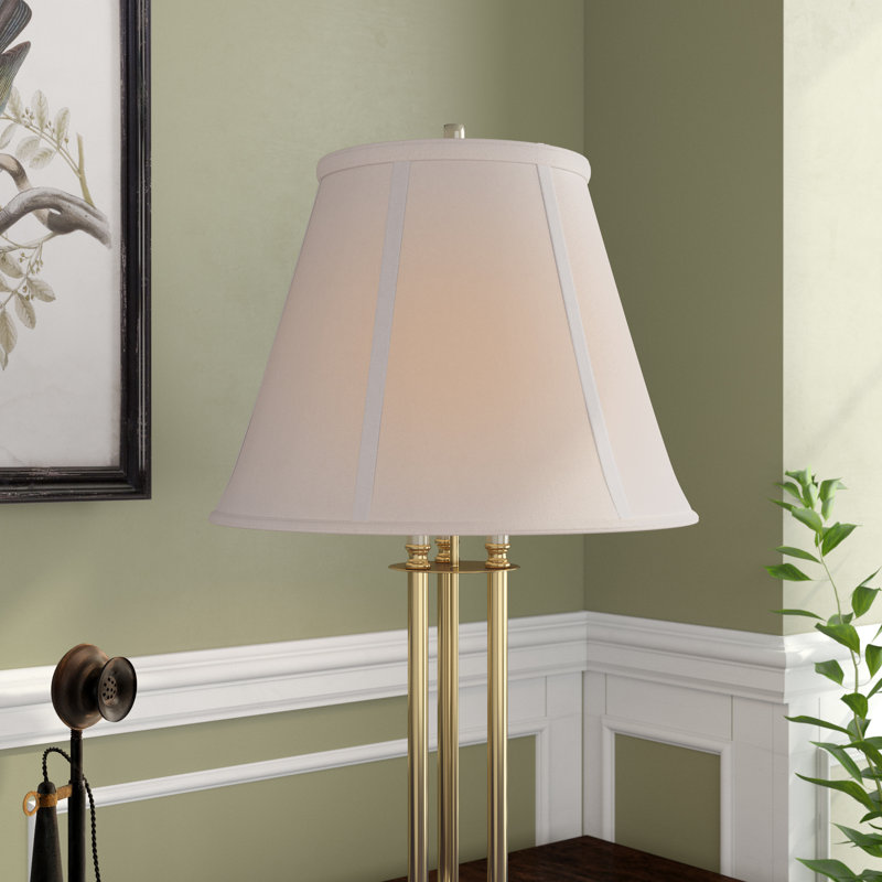 Linen Empire Lamp Shade, Linen Beige, 8" H x 10" W x 10" D
