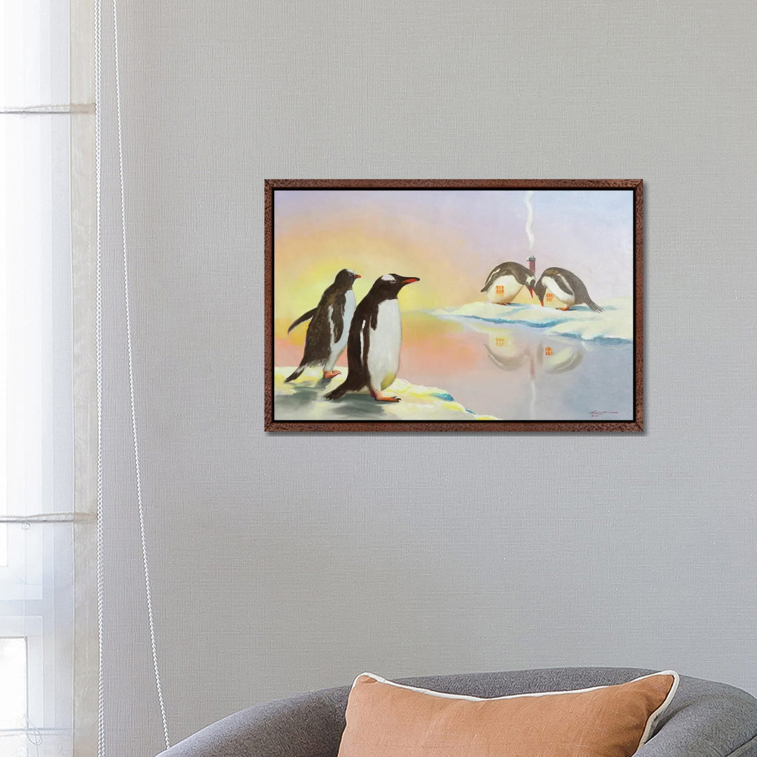 Penguin Hut von D. "Rusty" Rust - Galerie-umwickelte Leinwand Giclée