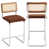 Brown Chenille/ Chrome Frame