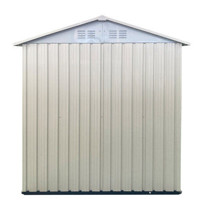 5X3 Outdoor Garden Shed, Aluminum Alloy Frame For Long - Term Resistance, Cream White Color, New Design With Unique Look, Spacious Interior Supplies, Ventilated And Proof, Comes Installation Manual