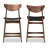 Chastelin Upholstered Faux Leather Counter Stool