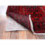 Tapis oriental 3 pi 3 po x 5 pi 1 po rouge cramoisi, Andkhoy afghan avec médaillon géométrique, laine douce et veloutée, noué à la main