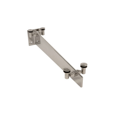 Support pour auvent en verre FHC AWBS36BS avec pente de 5 degrés - 36 po de long - Acier inoxydable brossé