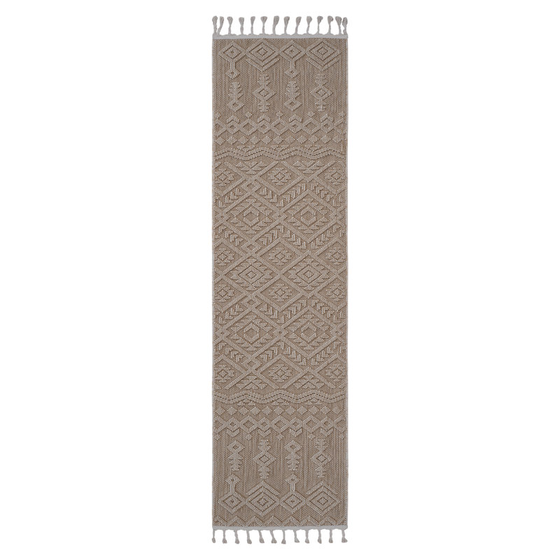 Tapis naturel / traditionnel d'intérieur / extérieur, Tapis de couloir 2 pi 2 po x 8 pi