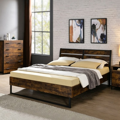 Industrial Style King Bed