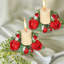Couronne de 4 petites bougies roses-538015546